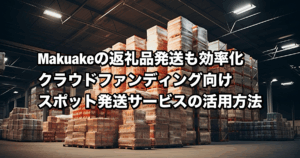 【スポット発送】Makuakeなどのクラウドファンディング、単発発送の課題を解決